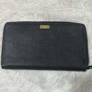 Kate Spade Black Zip-Around Wallet